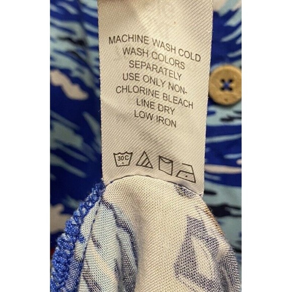 KS Island Men's Santa Claus Hawaiian Shirt Size 3XL Big Used - Picture 7 of 9